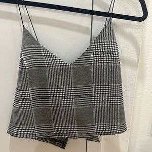 Backless printed crop top size small